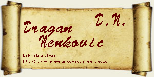 Dragan Nenković vizit kartica